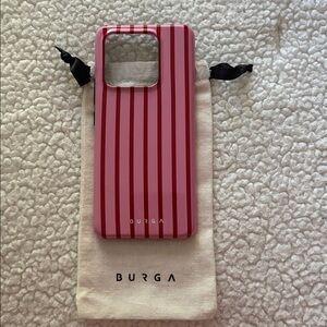 Burga Pink Striped Protective Phone Case